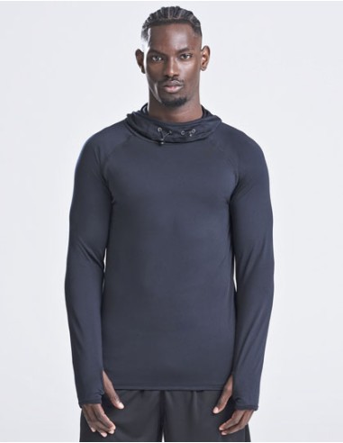 AWD-JC037-Mens Cool Cowl Neck Top